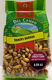 DEL CAMPO Andean Snacks | Salted Crunchy Chulpi Corn | Maiz Chulpe Frito Salado | 4.59 oz. | Pack of 2 | Product of Peru