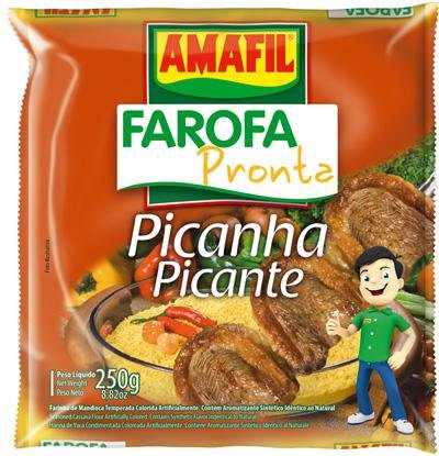 Amafil Farofa Pronta Picanha Picante 250g (Pack of 02)