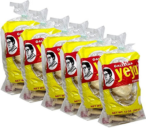 Yeya Cuban Style Crackers. 12 oz bag. Pack of 6 bags