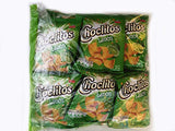 CHOCLITOS Sabor Limon 12 Packs de 27 grs c/u - Corn Chips Lime Flavor 12 Packs of 95 oz each.