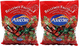 Arcor Juice Filled Strawberry Hard Kosher Candy 2 Packs, Each bag contains 470 Grams = Total 940 Grams (2.072lb) (2 Pack)