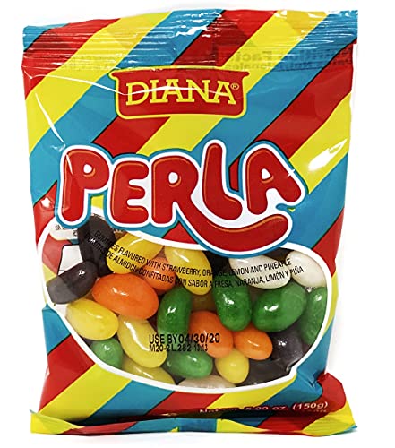 DIANA Gomitas 150 gr. | Jelly Beans 5.29 oz. - 2 Pack. (Perla / Fruit Jelly Beans, 2 Pack)