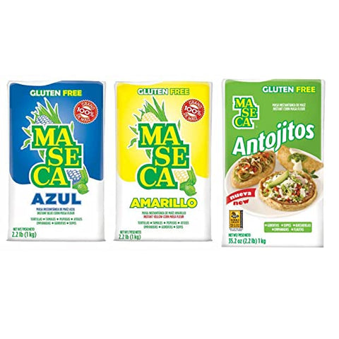Maseca Corn Instant Masa Flour, 32 oz Variety 3Pack