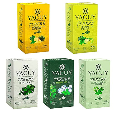Yacuy Tereré Yerba Mate Combo Pack 5 x 500 g (1.1 lbs)