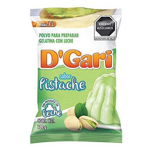 D'Gari Gelatin Dessert Pistachio- Dgari Pistache oz- 5 pack (PISTACHE)