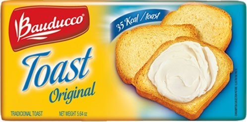 Bauducco Original Toast - 5.64 oz | Torrada Levemente Salgada Bauducco - 160g - (PACK OF 02)