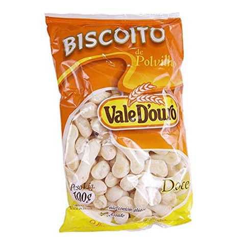 VALE D'OURO Biscoito de Polvilho Doce 100 gr. / Starch Sweet Cookies 3.5 oz.
