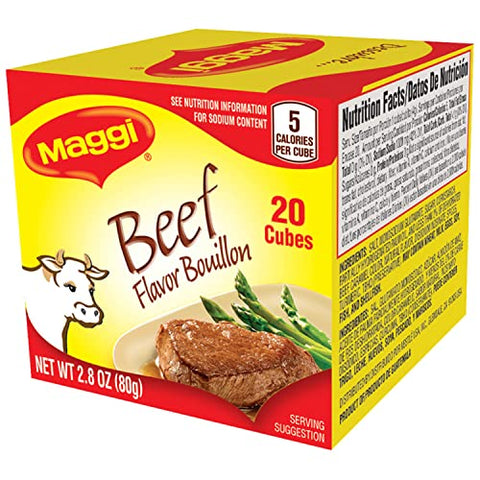 MAGGI Beef Flavor Bouillon Cubes 2.8 oz. Box