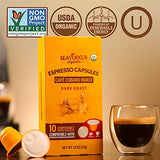 Mayorga Dark Roast Espresso Pods, 10CT Café Cubano - w/ Nespresso Original Brewers - Organic, Specialty Grade 100% Arabica Coffee Beans - Non-GMO, Direct Trade