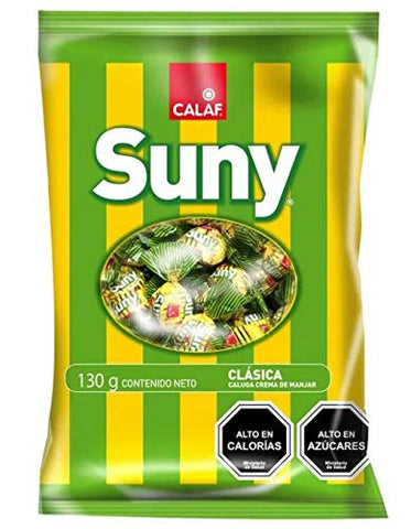 Suny Calaf From Chile Caluga Manjar Traditional Chilean Candy 130 grams (16 Pack)