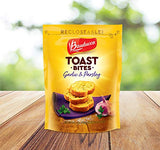 Bauducco Toast Bites Garlic & Parsley, Delicious, Light & Crispy Toasted Bread Snack, Great for Pairing with Toppings, 58.5oz (Pack of 10)