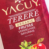 Yacuy Red Yerba Mate - Apple, Blueberry, Strawberry, Blackberry - Gourmet Tropical Flavors - Hot or Cold - Fresh Vacuum Sealed - 500g, 1.1lb (1 PACK)