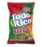 SUPER RICAS Super ricas flavored potatoe chips , plantain chips. Assorted styles. (Todo Rico BBQ, 12 units)
