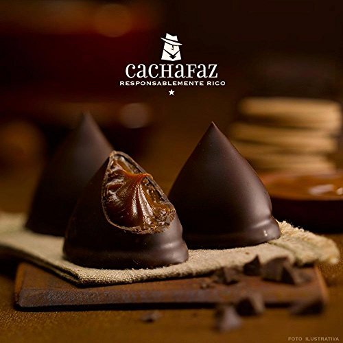Cones of Black Chocolate filled with dulce de leche x6 units - 2 PACKS