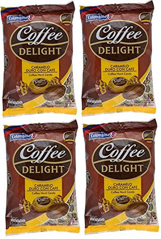 Colombina Coffee Delight Hard Candy 50 Pieces - 4 Pack/Caramelo De Cafe 50 Pieces 4 Pack