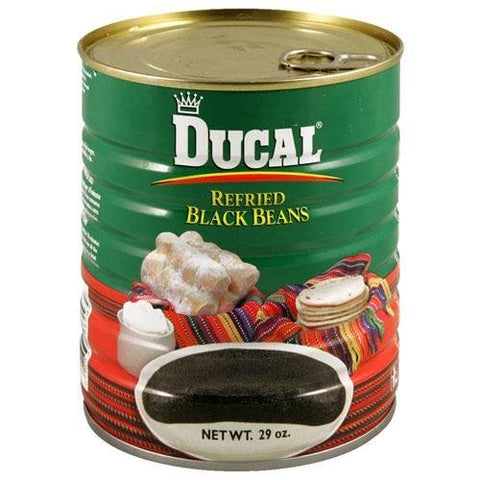 Ducal Refried Black Beans With Jalapeno Pepper 15 oz