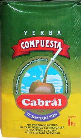 Yerba Mate Without Stems/ Cabral Yerba Mate Compuesta Sin Palo 1k