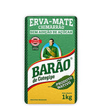 Barão de Cotegipe Yerba Mate - Erva Mate Chimarrão Hot or Cold - Tereré Iced Tea Fruity Flavors 2.2Lb 1Kg (Nativa, Pack of 2)