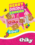 Pozuelo Chiky Strawberry Cookies | Crispy Vanilla Cookies Filled with Strawberry Fudge | Delicious Creamy Flavors from Costa Rica | On-The-Go Treat | 16.9 Oz (Pack of 3)