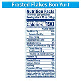 BON YURT ALPINA Frosted Flakes - 12 Pack, 5.7 oz each - Flip Yogurt with Frosted Flakes Cereal Cups - Breakfast Food Cereals - Kids Yogurt - Yogurt with Toppings