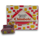 Candies soft of dulce de leche, chimbote box with 24 units.