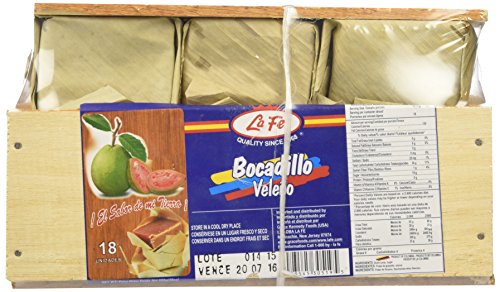 La Fe Bocadillo Veleno, fresh bocadillo sugar, 30 oz. 18 unidades