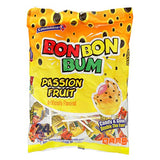 Colombina Bon Bon Bum Bubble Gum Lollipops Maracuya Passion Fruit, Bag of 24