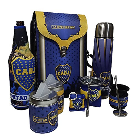 BOCA JUNIORS YERBA MATE CUP SET, Black