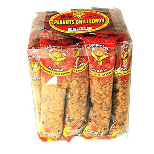 El Super Leon, Peanuts Chili Lemon - Tube, Count 24 (3.5 oz) - Snacks / Grab Varieties & Flavors