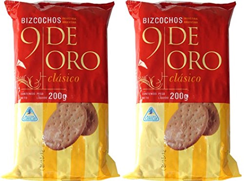 9 de ORO Bizcochos Clasicos 200 gr. - 2 Pack
