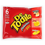 Detodito Colombiano BBQ (12 pack) Each pack comes with Pork Crackling, crispiest potato chips & plantain chips with BBQ flavor snacks for Snack lovers Colombian snack mecato colombiano Colombian food Colombian Candy.