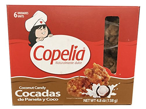 Copelia Coconut Candy 4.8oz Cocadas de Panela y Coco