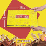 LATIN SABOR Venezuelan Food Sweet Snacks Gift Crate Box Assorted Cookies, Chips & Candies Mix Variety Pack Cocosette Susy Toronto Chocolate (30 Count)