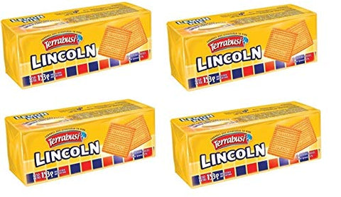 Terrabusi Lincoln Vanilla Cookies 153g - 4 Pack.