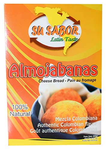 Su Sabor Latin Taste Almojábanas. Mezcla lista para preparar almojábanas colombianas. Almojábanas. Mix ready to prepare Bread. 1 Unit 300 Grams.