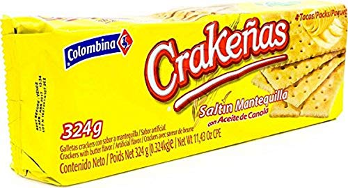 Colombina Crakenas Saltin Mantequilla,5.7 Ounce (Pack of 12)