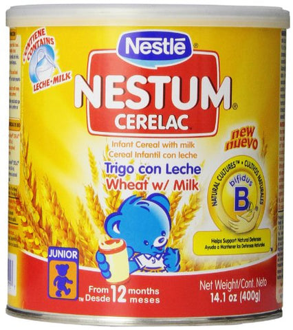 Nestle Cerelac Wheat with Milk Cereal, 14.10 Ounce