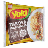 Yoki - Seasoned Cassava Flour - 17.6 Oz - Farofa De Mandioca Pronta Temperada, 1.1 Pound (Pack of 1) (7049)