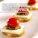 Bauducco Toast Bites Garlic & Parsley, Delicious, Light & Crispy Toasted Bread Snack, Great for Pairing with Toppings, 58.5oz (Pack of 10)