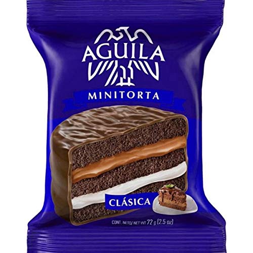 Águila Alfajor Classic Minicake with Dulce de Leche and Cream, 72 g / 2.5 oz (pack of 6)