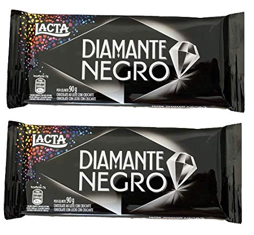 LACTA Chocolates Tableta Diamante Negro 90 gr. - 2 Pack