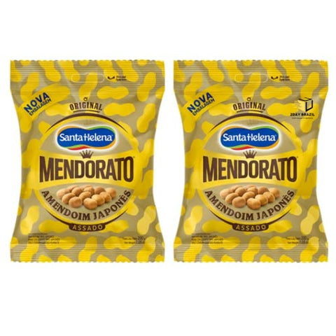 Mendorato Japanese Peanuts Amendoim Japonês 200g 7oz (2 PACK) 2DAY BRAZIL®️