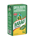 Barão de Cotegipe Yerba Mate - Erva Mate Chimarrão Hot or Cold - Tereré Iced Tea Fruity Flavors 2.2Lb 1Kg (Nativa, Pack of 2)