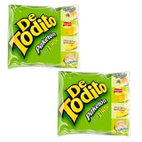 Detodito Colombiano Limon (12 pack) Each pack comes with Pork Crackling, crispiest potato chips, plantain chips and Tostiarepa with Lemon flavor snacks for Snack lovers Colombian snack mecato colombiano Colombian food Colombian Candy.