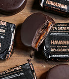 HAVANNA Extra Dark Chocolate 70% | 4 ALFAJORES | Cacao Puro 70% chocolate negro