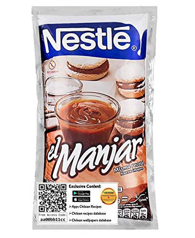 Manjar Nestle. Milk Caramel Spread. Dulce de Leche. 1 Kilo = 2.2 Lbs (1000)