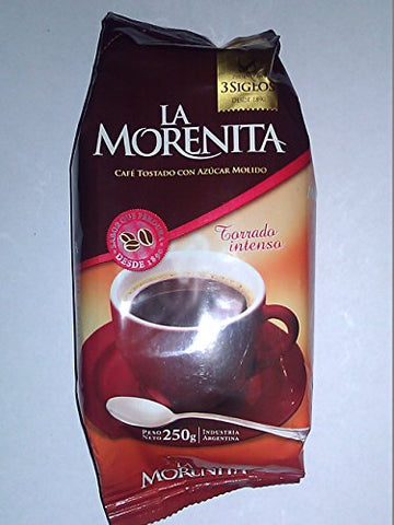 La Morenita Cafe Tostado Con Azucar Molido Ground Sugar Roasted Coffee