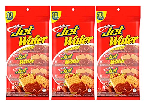 Jet Vanilla Wafer | Combination of Jet Chocolate & Wafer Biscuits | On-The-Go Treat | 7.7 Oz (Pack of 3)