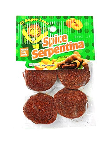El Super Leon Peg Spice Serpentina, 12 Count (SUGAR CANDY - ETHNIC)