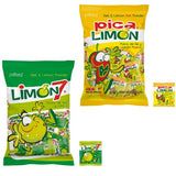 Limon 7 Salt & Lemon Powder and Salt & Lemon Hot Powder Mexican Candy 100 Pieces (200 Pieces Total)